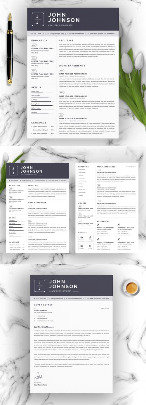 Resume Template, CV Professional or Designer Jobs Resumes 450201972