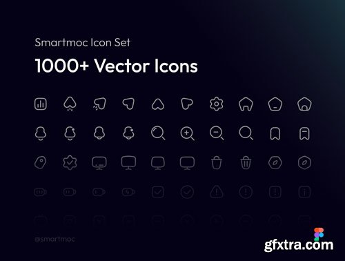 Smartmoc Icon Set | 1,000+ Icons Ui8.net