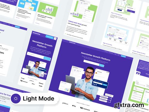 Newsletter Growth Agency UI Kit Ui8.net