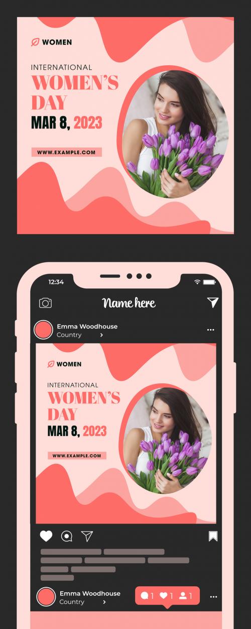 Women Day Post Banner Design Template 570491152