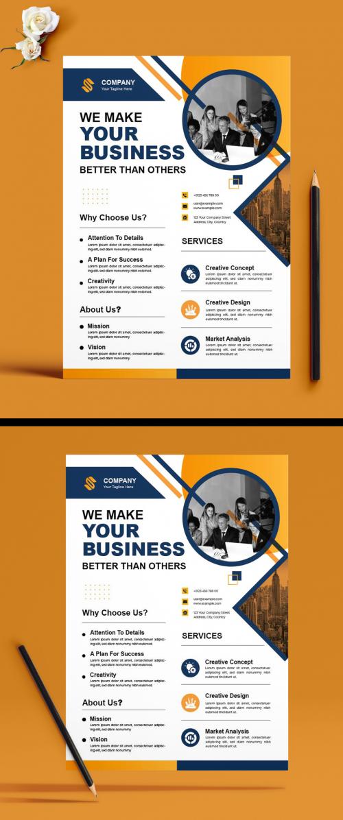 Company Marketing Flyer Design Template 570485869