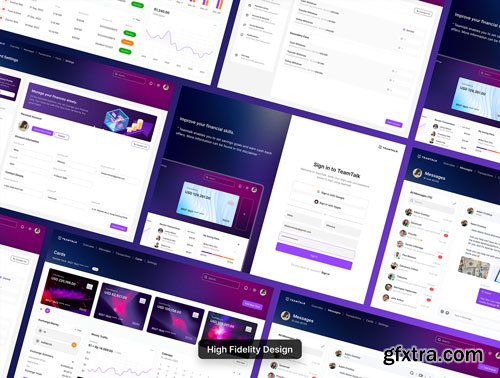 Teamtalk - Digital Banking Dashboard Ui Kit