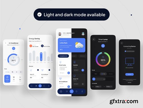 SuperSemart - Smarthome App UI Kit Ui8.net