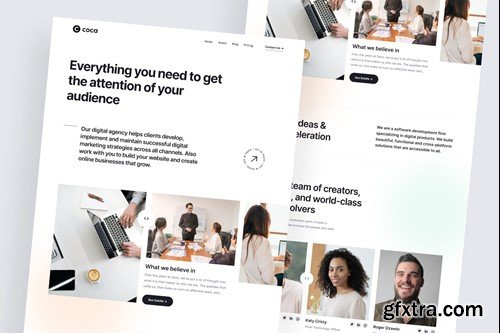 Coca - Digital Marketing Landing Page About 5WHFN2L