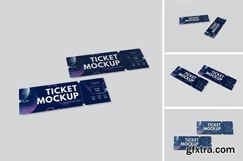 Event Ticket PSD Mockup UAQR43X