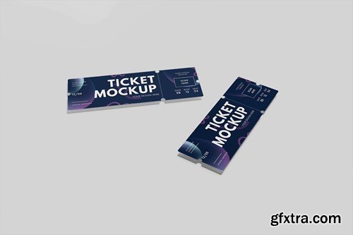 Event Ticket PSD Mockup UAQR43X