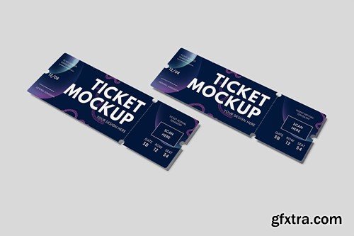 Event Ticket PSD Mockup UAQR43X