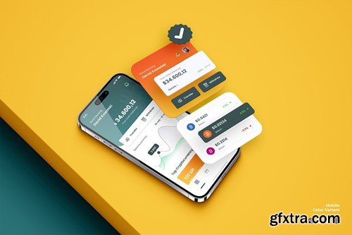 App Mobile Screen Mockup 6A29B7S