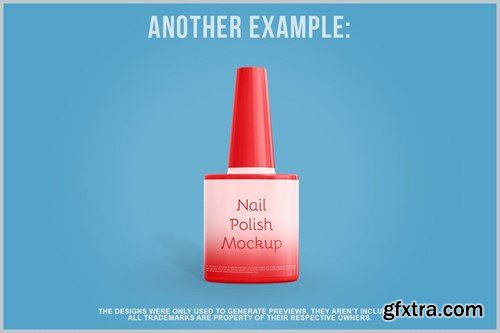 Nail Polish Bottle Mockup X6T3B5W