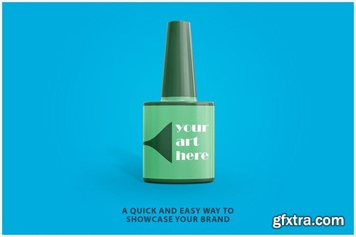 Nail Polish Bottle Mockup X6T3B5W