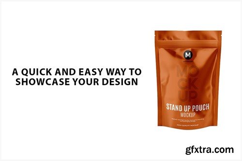 Metallic Stand Up Pouch Mockup PMYJA7K