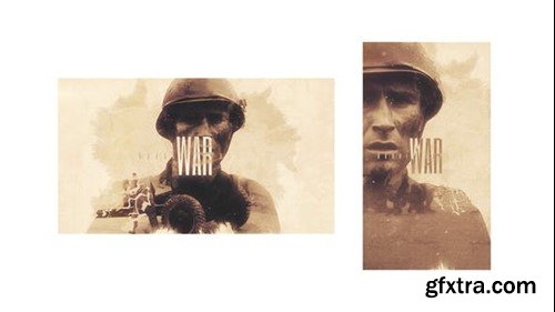 Videohive War Double Exposure Intro 46188409