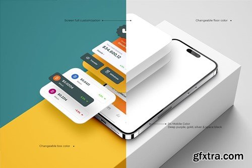 App Mobile Screen Mockup FBP4QX8