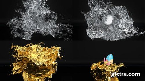 Videohive water splash logo reveal (2 Color) 45970060