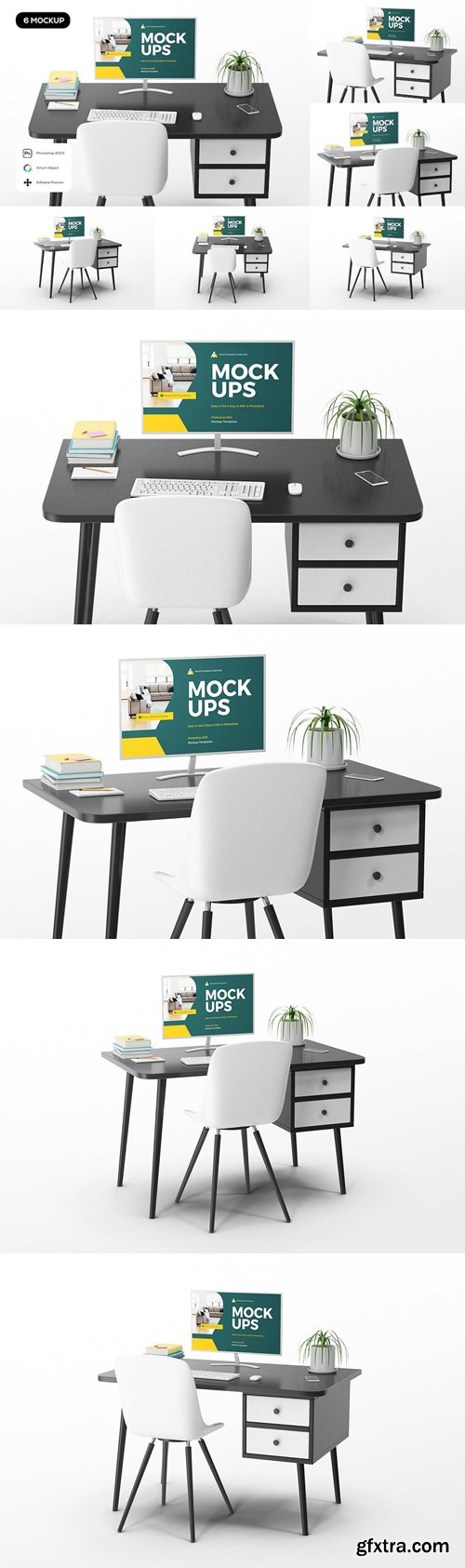 Computer Home Office Mockup ZK9C5YZ