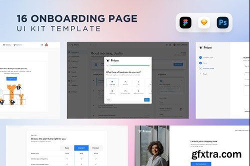 16 Onboarding Page Web Design Kit EB26E2U