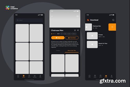 Cinema App UI Concept FJAXCGP