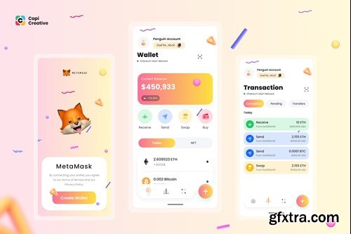 Metamask App UI Concept FHW3PYX