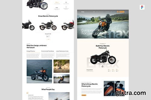 Electric Motor Landing Page UI Figma L8DKAQQ