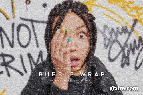 Bubble Wrap PSD Photo Effect RUEXPME