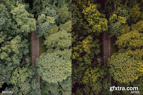 Cinematic DJI Aerial Drone Lightroom Presets T2286ZF