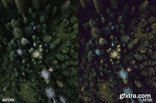 Cinematic DJI Aerial Drone Lightroom Presets T2286ZF