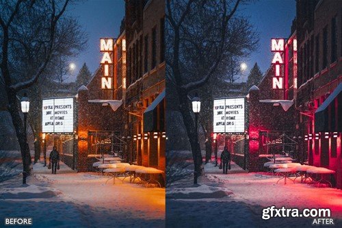 HDR Bright Night Neon Lightroom Presets Pack BHQP2ZW
