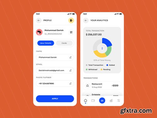 Rolet Wallet & Finance App ui kit Ui8.net