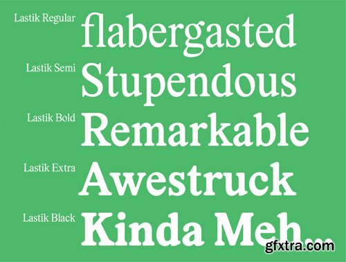 Lastik 5 Font Family Ui8.net