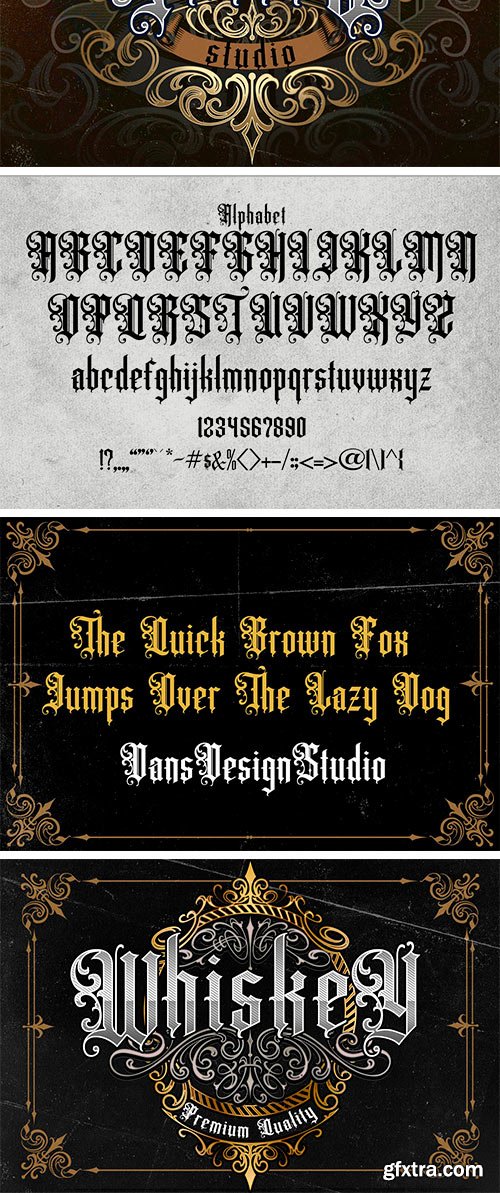 Artgravis Modern Blackletter Typeface