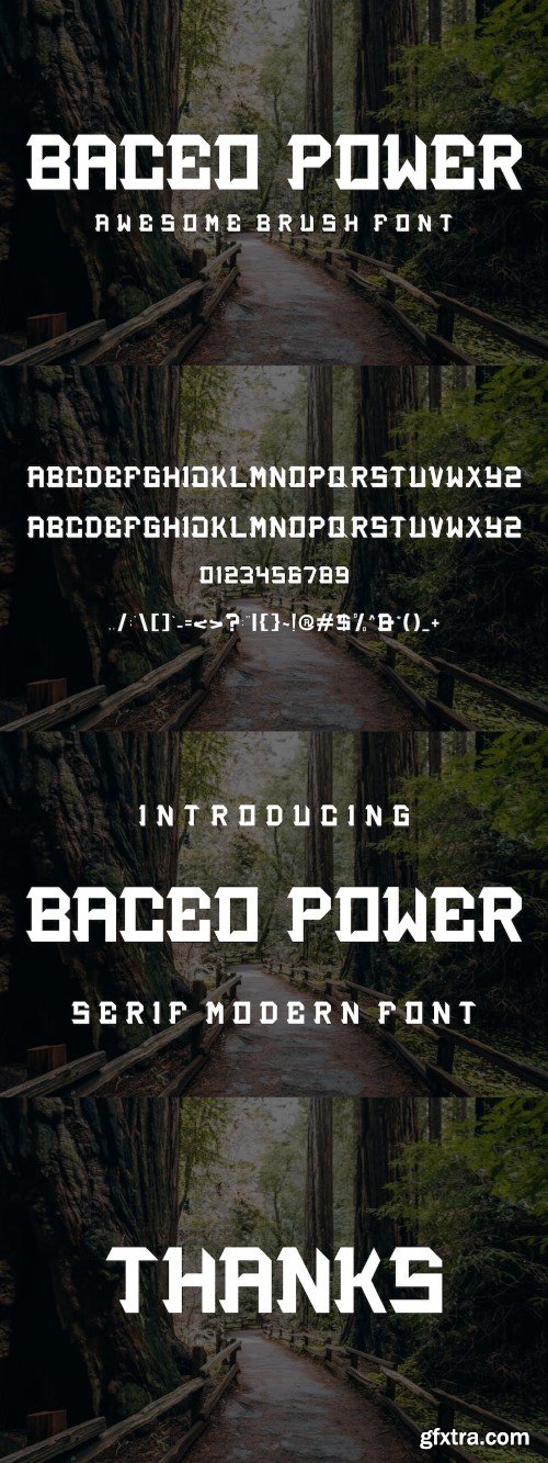 BACEO POWER - Font Serif