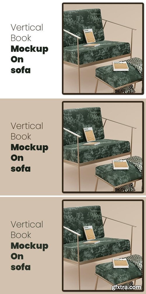 Book Cover on Green Sofa 71535113