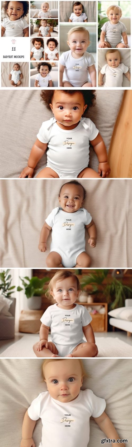 Baby Bodysuit Mockup Bundle 72148816