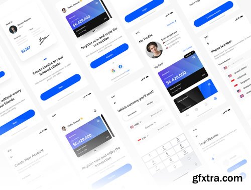 Remittance App UI Kit Ui8.net