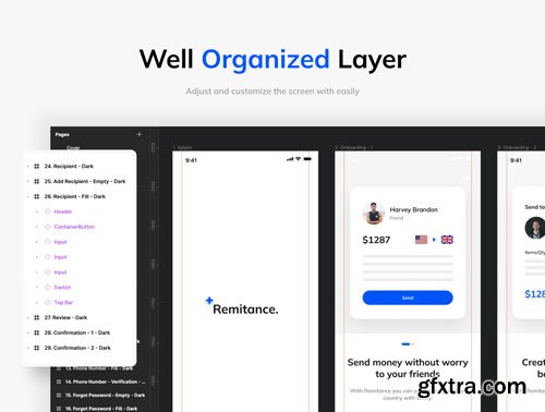 Remittance App UI Kit Ui8.net