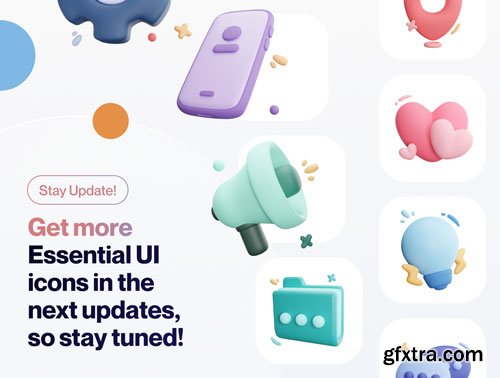 UIcons - General UI 3D Icon Set Ui8.net