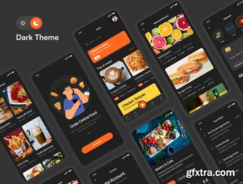 Eatries Food Delivery app UI kit Ui8.net