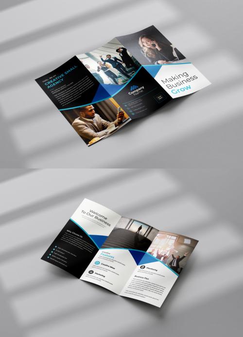 Corporate Business Trifold Brochure Layout 580216635