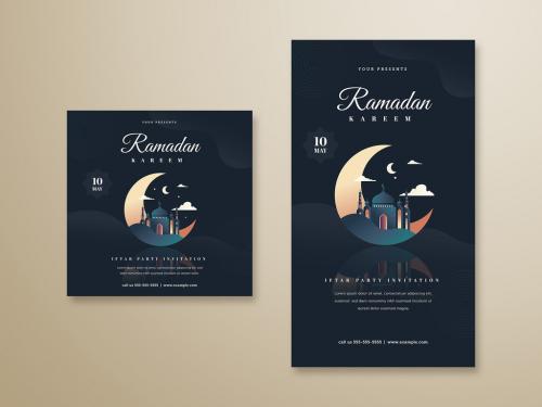 Ramadan Kareem Social Media Post Layouts 342483328