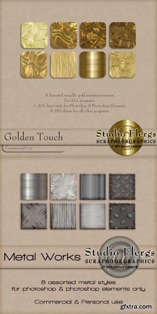 Gold and Metal Styles for Photoshop