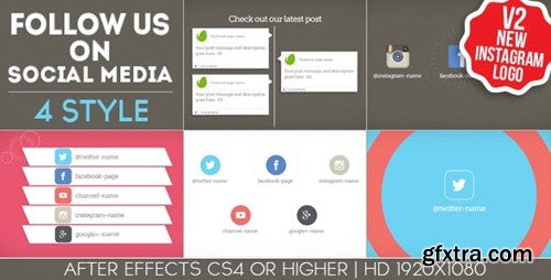 Videohive Follow Us On Social Media 4 Style 8472838