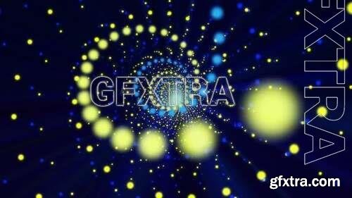 Blue And Yellow Spiral Background Loop 1489542