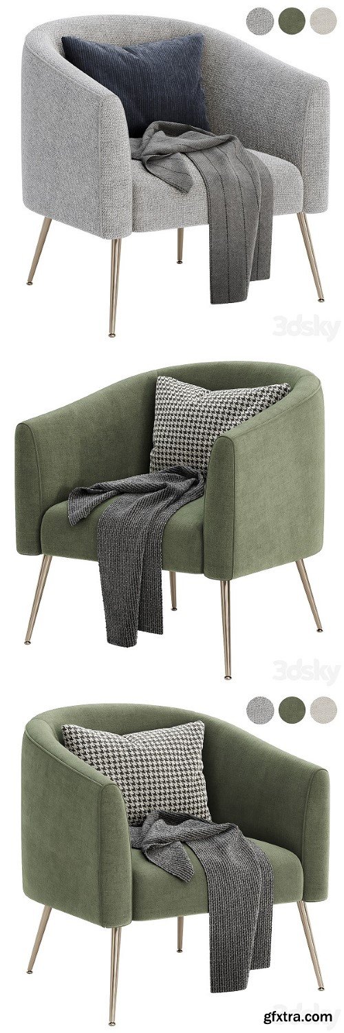 Chynia Upholstered Barrel Chair