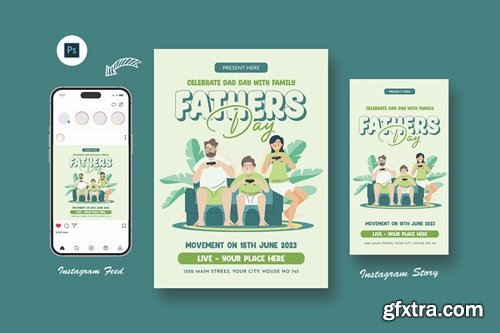 Dream Father's Day Flyer Template 7D7PQBJ