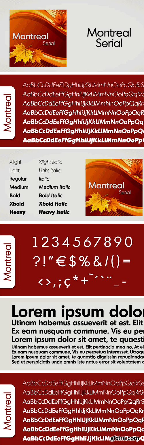 Montreal Serial Font Family