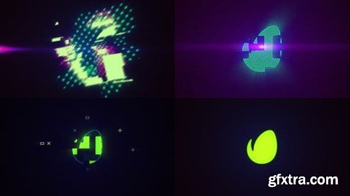 Videohive Digital Pixel Logo 3 in 1 46190645