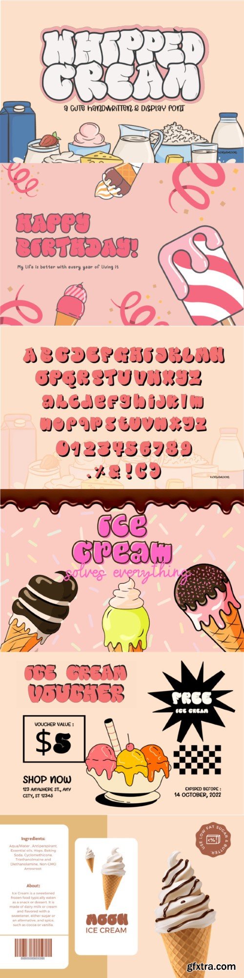 Whipped Cream Font