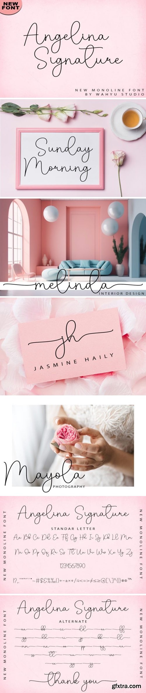 Angelina Signature Font