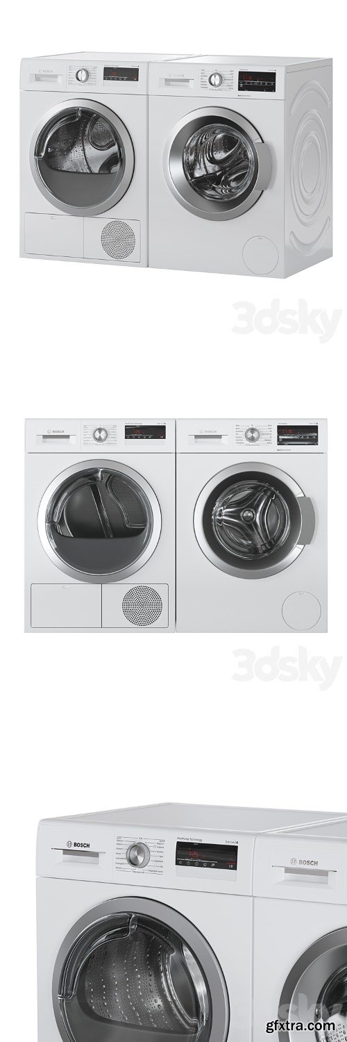 Bosch Washer Serie 6 Dryer Serie 4 Laundry Room