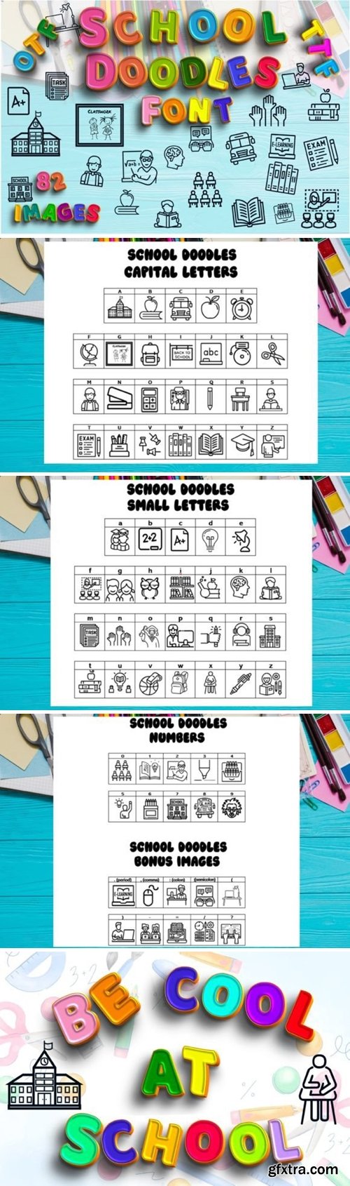 School Doodles Font